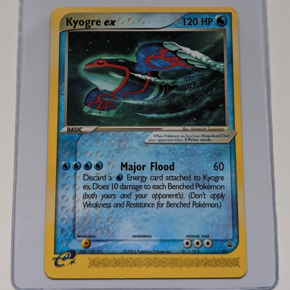 Kyogre ex Non-Holo Black Star Promo 2003 #001 Rare
